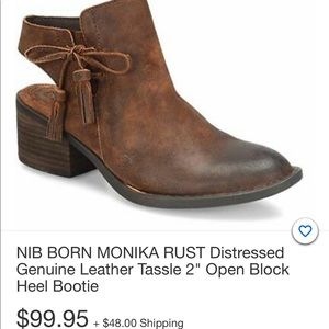 BORN MONIKA Distressed Genuine Leather Boots